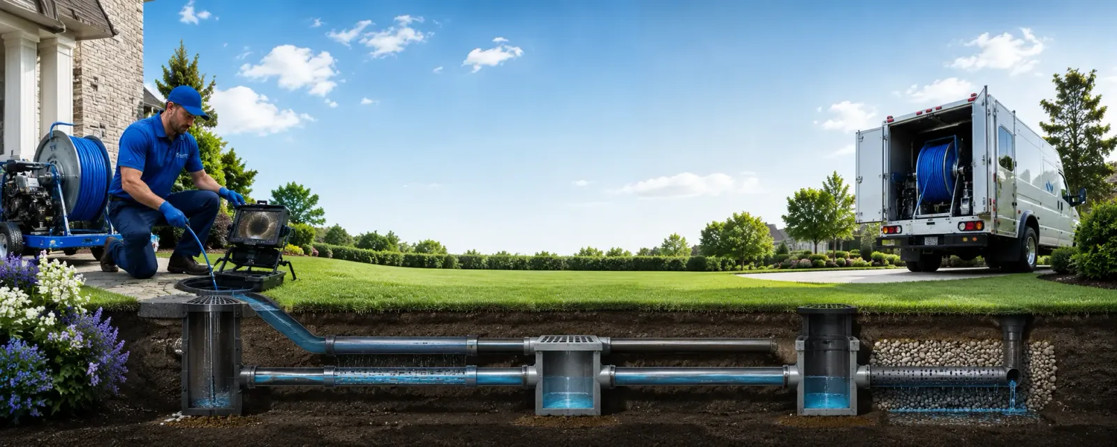 Outdoor drain cleaning information for Bushwood, MD